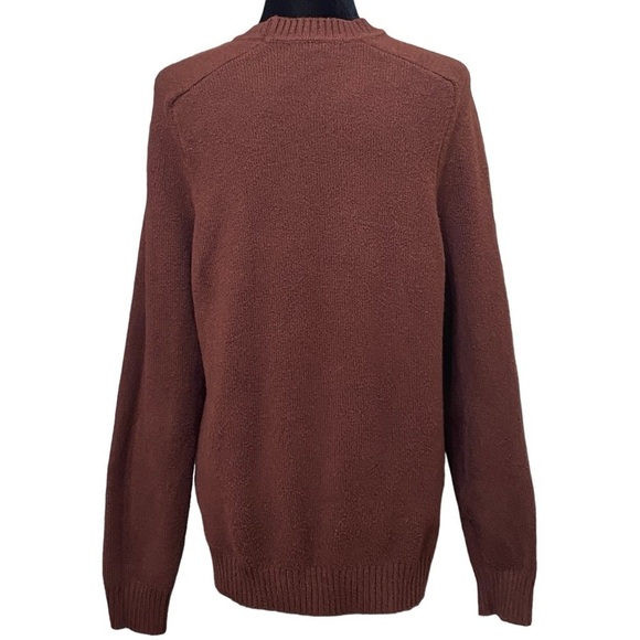 Banana Republic Amber Ale Crewneck Sweater Large 90s Grunge Soft Knit - Picture 3 of 6